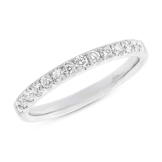 18k White Gold Diamond Lady's Band - 0.37ct