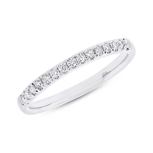 18k White Gold Diamond Lady's Band - 0.20ct