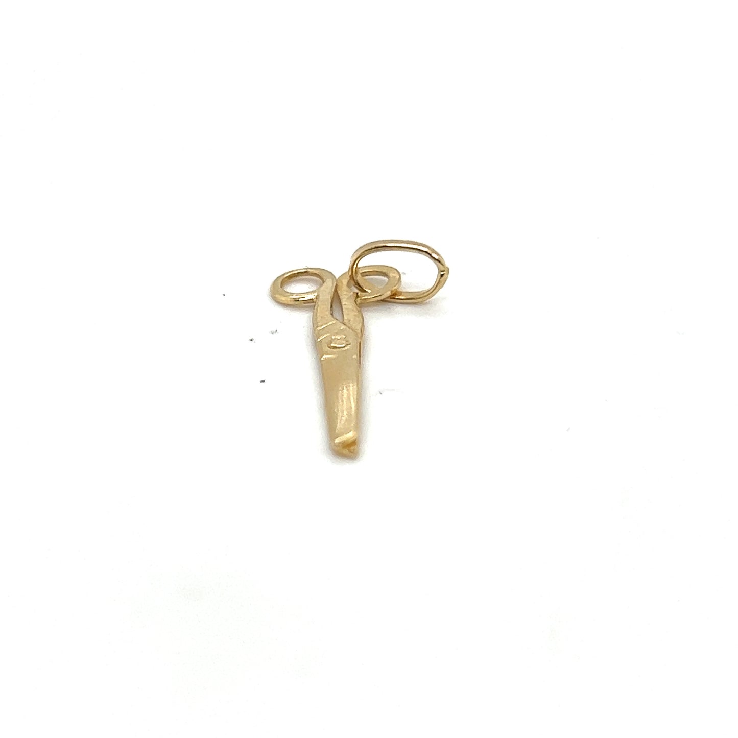 14K Yellow Gold Scissor Pendant