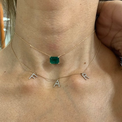 Beautiful Emerald Choker V0114