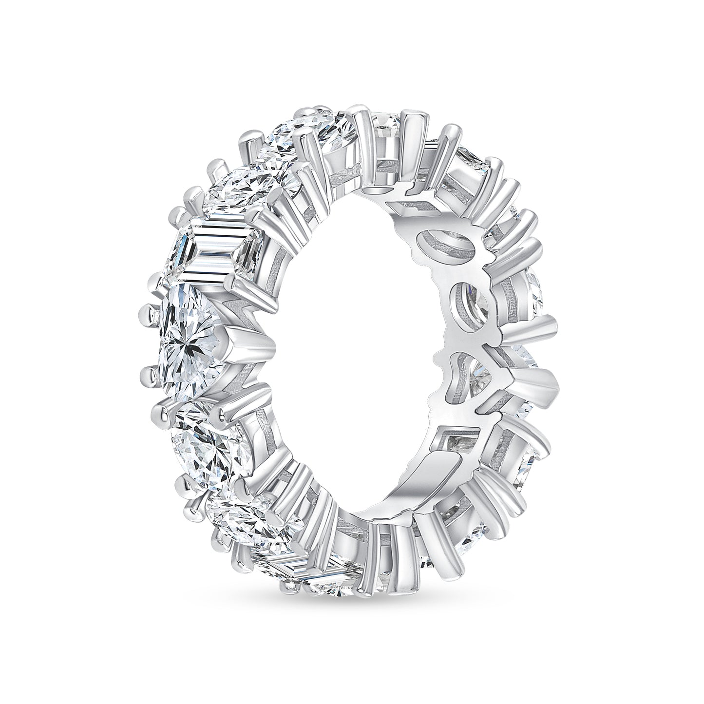Multi-Shape Diamond Eternity Band