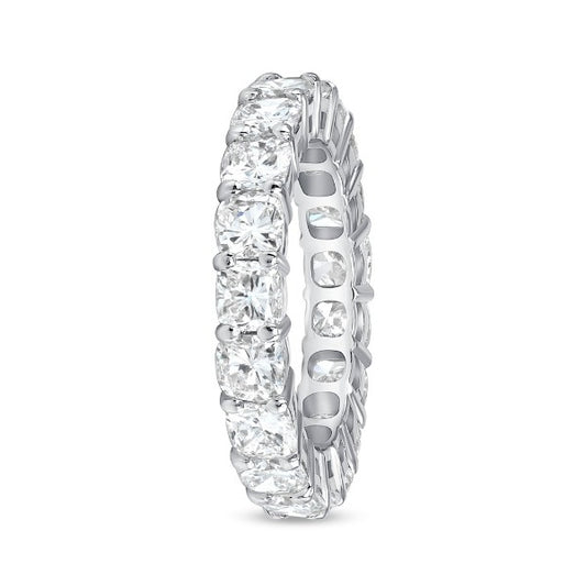 18K White Gold Diamond Eternity Wedding Band