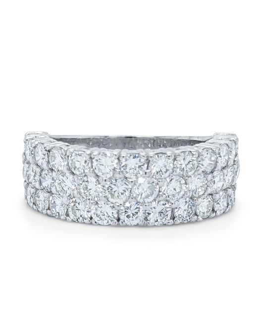 14K White Gold Diamond Ring V0356