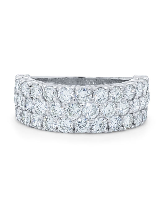 14K White Gold Diamond Ring V0359