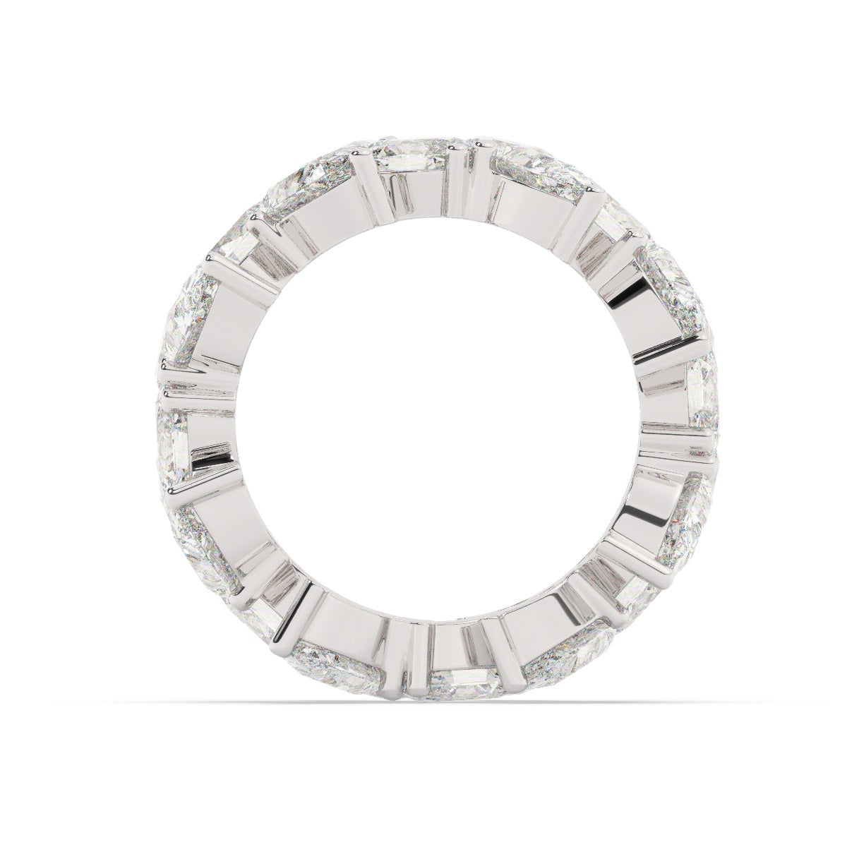 18K White Gold Diamond Ring V0360