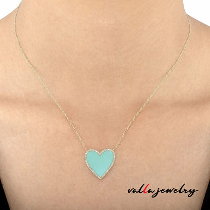 Turquoise Heart Pendant