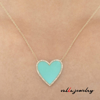 Turquoise Heart Pendant