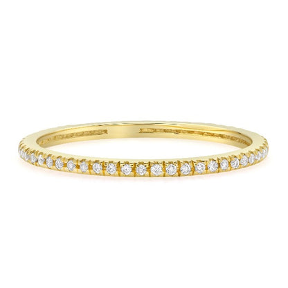 14K Yellow Gold Diamond Eternity Band