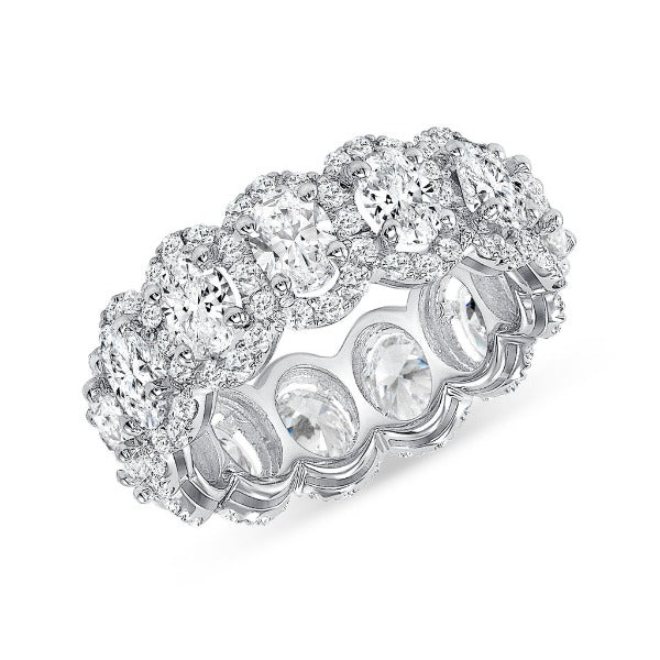 18K White Gold Diamond Eternity Band