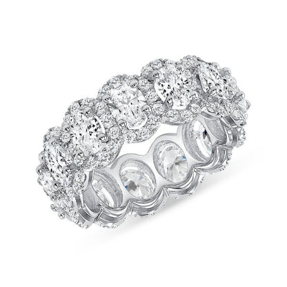 18K White Gold Diamond Eternity Band