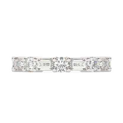 White Platinum Diamond Band V0362