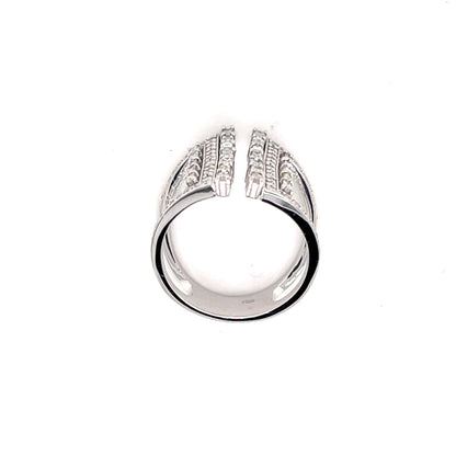 18K White Gold Diamond Ring V0365