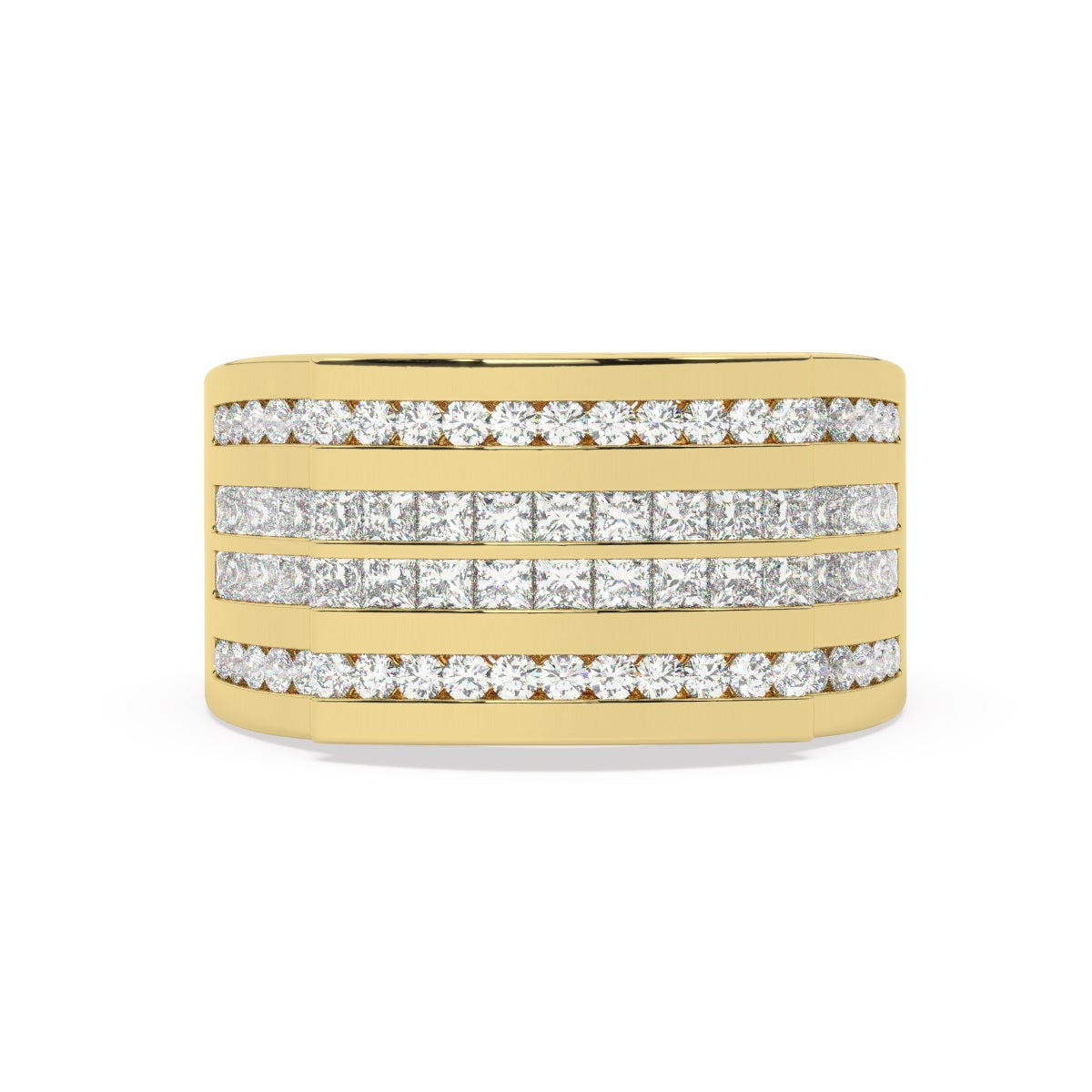 14K Yellow Gold Diamond Ring V0366