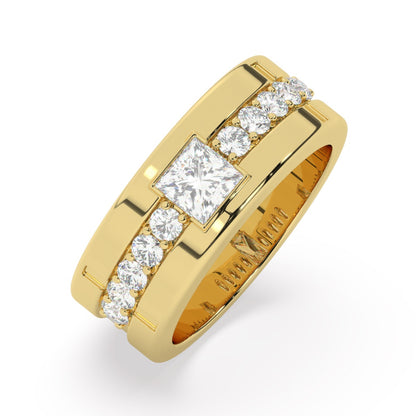 Platinum Diamond Ring V0369