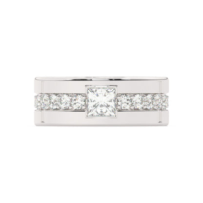 Platinum Diamond Ring V0369