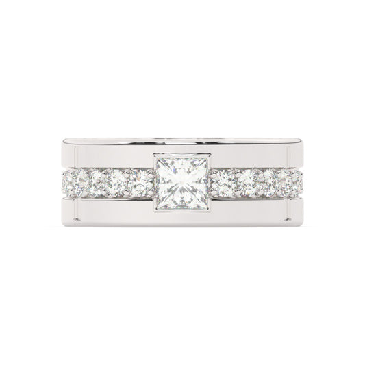 Platinum Diamond Ring V0369