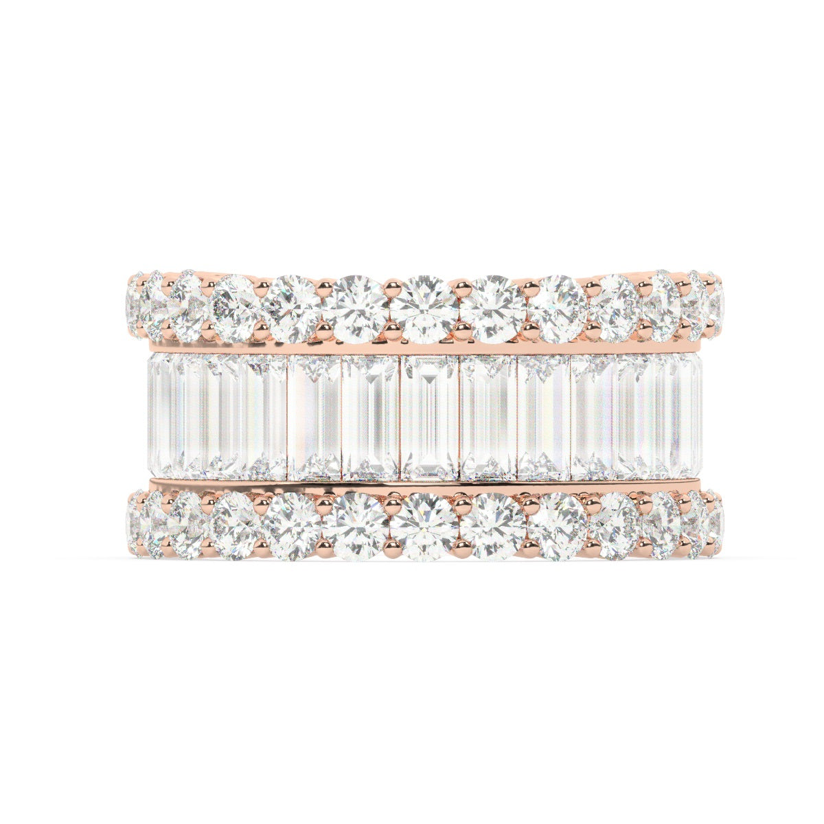 14K White Gold Diamond Ring V0383