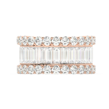 14K White Gold Diamond Ring V0383