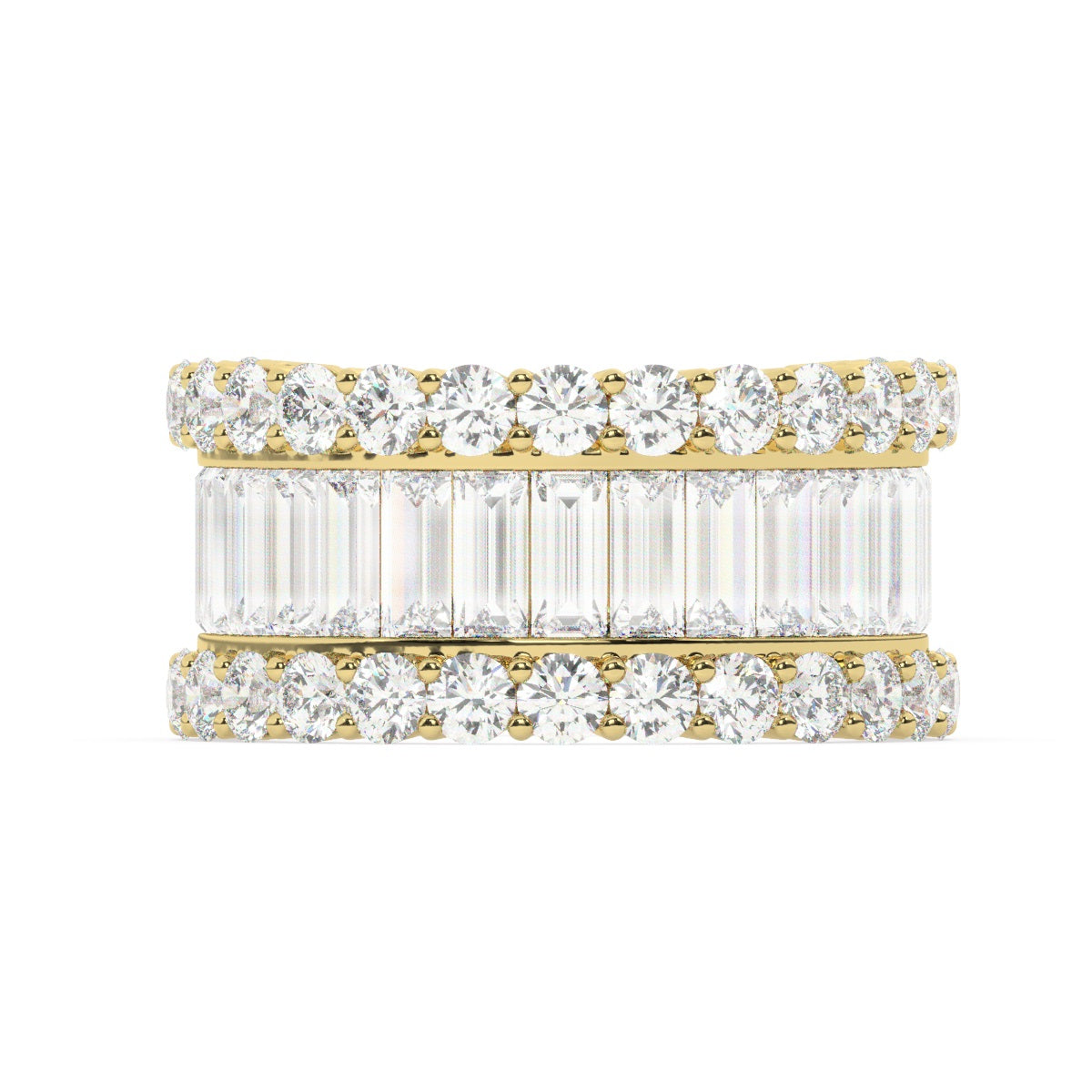 14K White Gold Diamond Ring V0383
