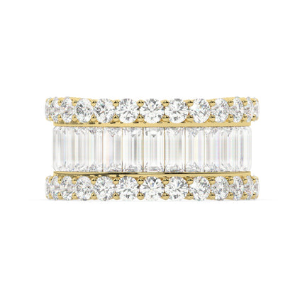 14K White Gold Diamond Ring V0383