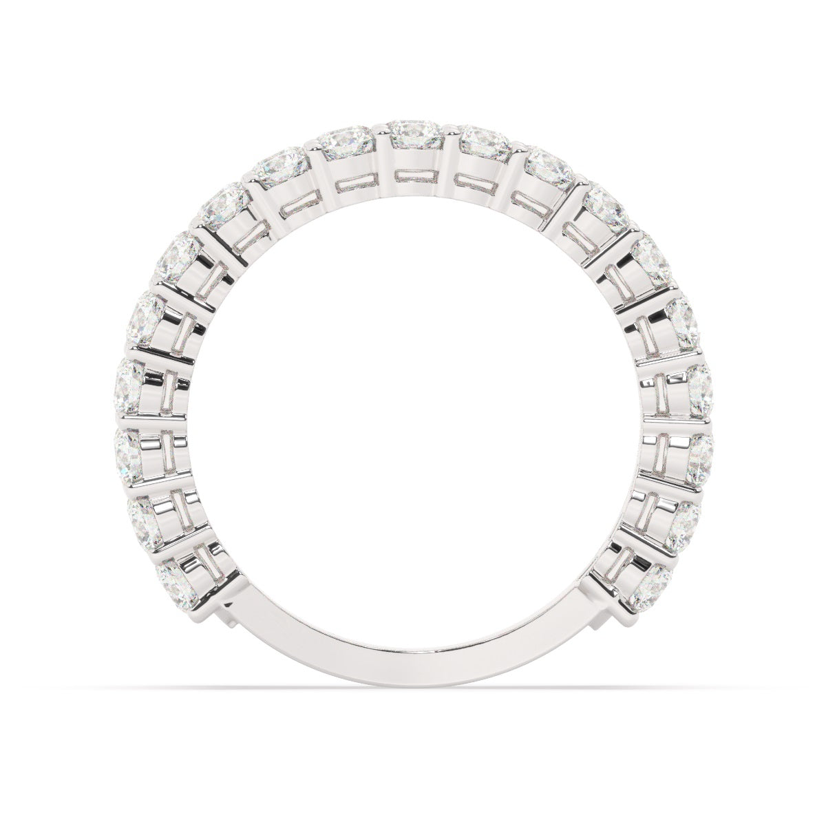 14K White Gold Diamond Ring V0383