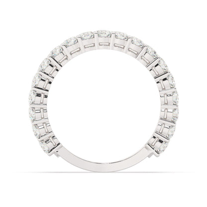 14K White Gold Diamond Ring V0383