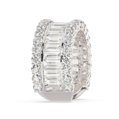 14K White Gold Diamond Ring V0383
