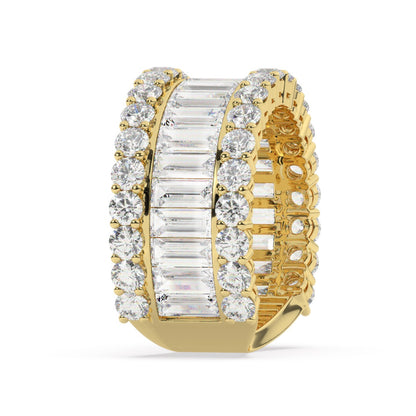14K White Gold Diamond Ring V0383