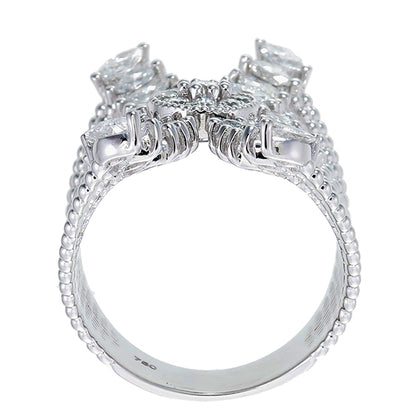 18K White Gold Diamond Ring V0367