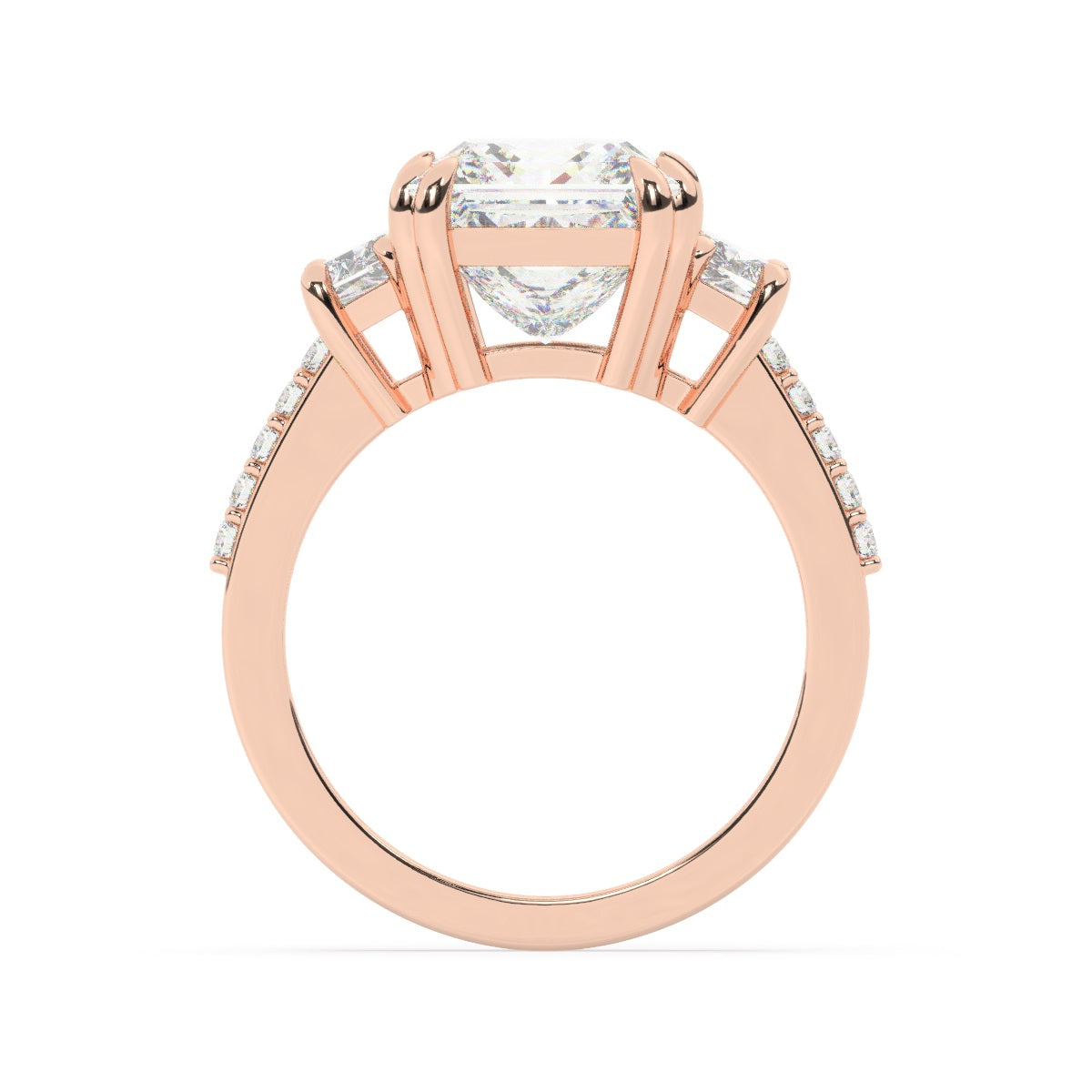 14k White Gold Diamond Ring V0370