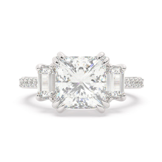 14k White Gold Diamond Ring V0370